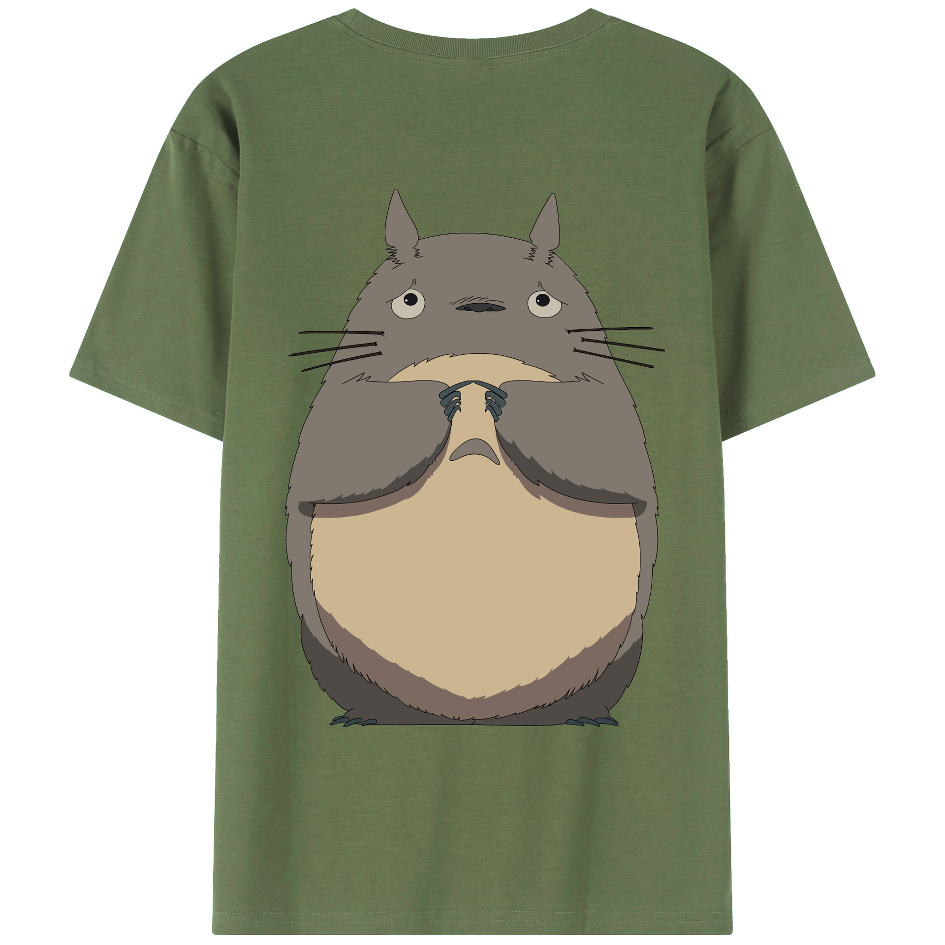 （画像用） となりのトトロ 草壁メイ 草壁サツキ My Neighbor Totoro Satsuki Kusakabe Mei Kusakabe 綿100％ メンズ半袖Tシャツ（バックプリント） 通気性